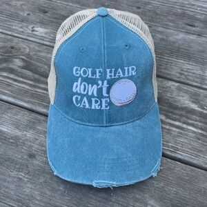 Golf Hair Don't Care Piper Lou Snapback Adjustable Baseball Hat Cap
